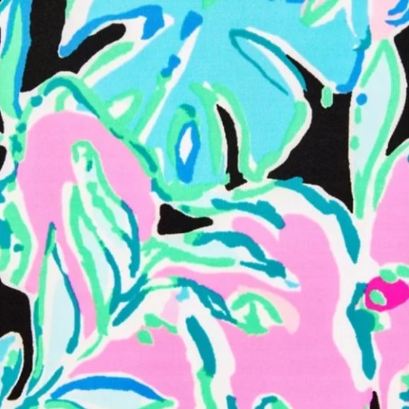 Lilly Pulitzer Tamaya Short Sleeve Dress in Onyx Let’s Get Wild Engineered L NWT - Picture 2 of 4